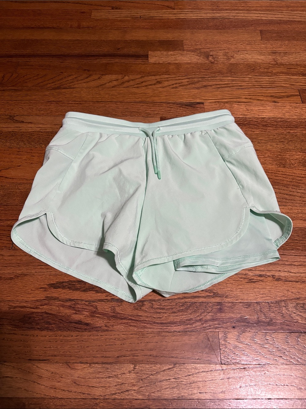 all in motion girls mint green athletic shorts with inner lining size L 10/12